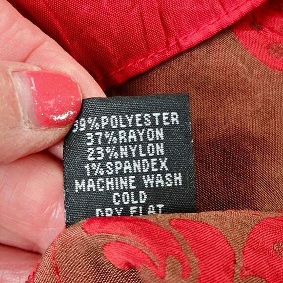 Lapis Anthropologie EUC Tube Dress Damask Pattern Maxi gown Strapless OS red - Picture 17 of 17